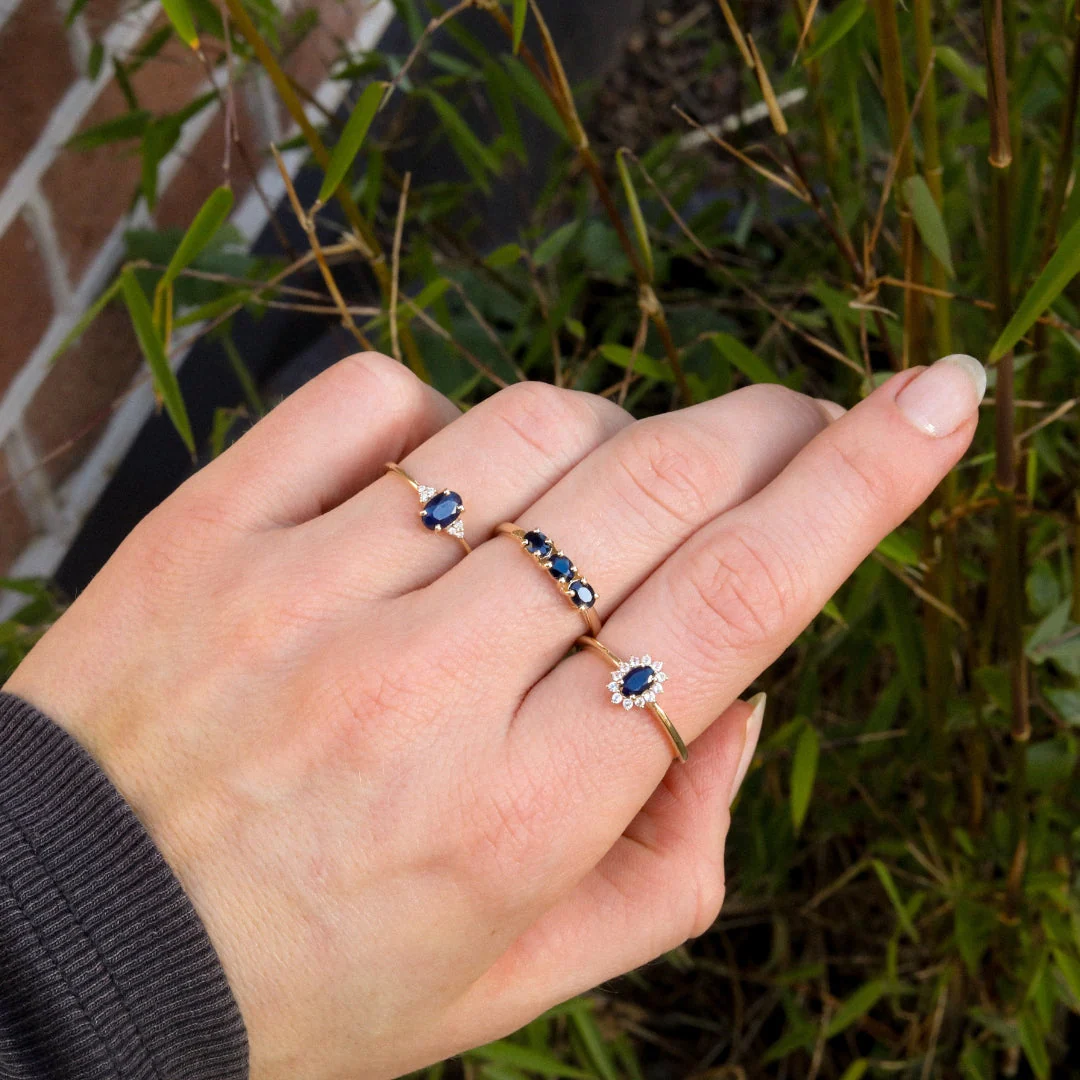 Lady D Sapphire ring | 9K – Bild 6