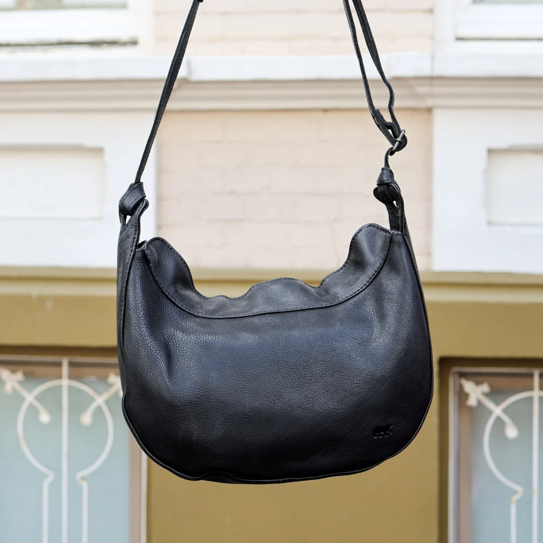 Mittelgroße Beuteltasche 'Senn' Cognac – Bild 8